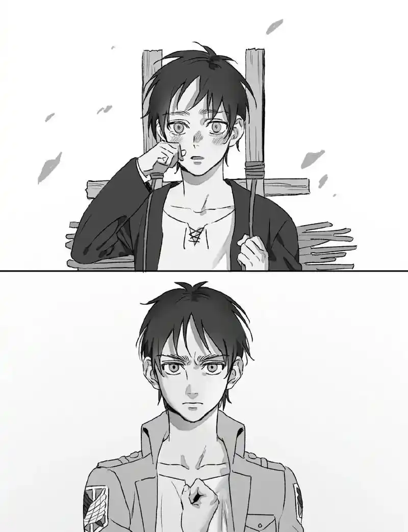 艾伦耶格尔 #自由之翼 掌握地鸣和始祖之力的艾伦已与神明无 - 抖趑