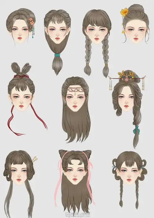 《古风女性的发型设计》by 寒芽 048