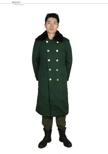 海陆空常服毛领舒适防寒大衣棉衣防寒保暖军大衣 空-天蓝色 165