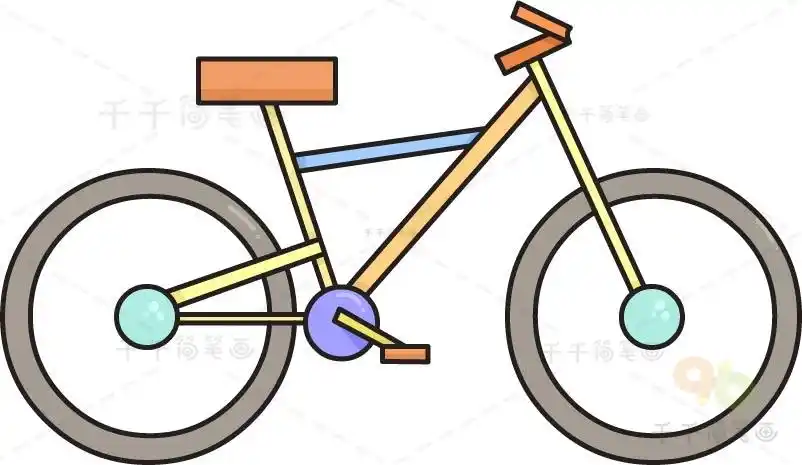 如何轻松画出自行车简笔画