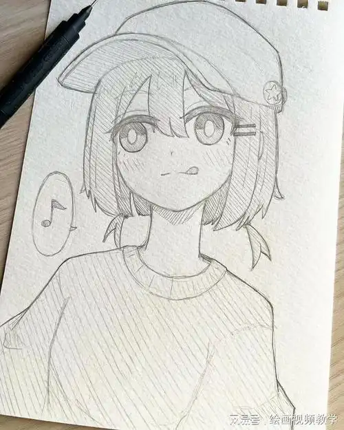 画画的女孩最可爱,女孩系漫画手绘