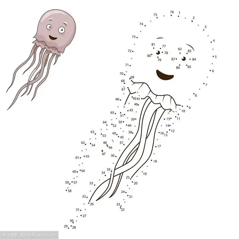 连点画动物的教育游戏