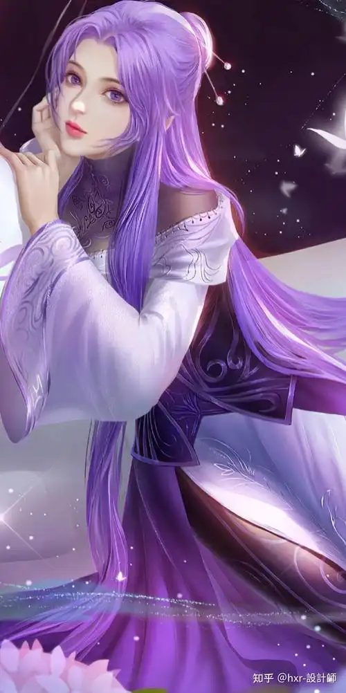 动漫人物分享|紫发的动漫美女,这几位太美了! - 知乎