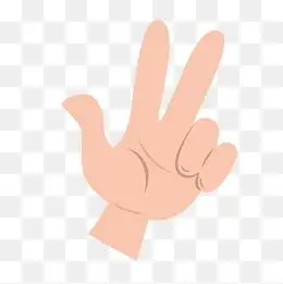 矢量创意指向手势