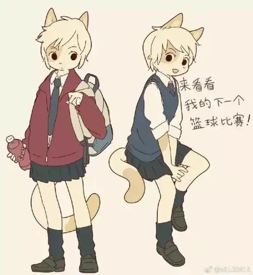 萌萌哒动物拟人日本画师笔下的软萌兽娘治愈你