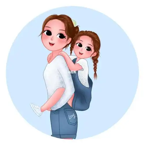 母女亲子头像亲子照