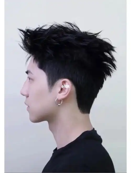 男士短发,男士钢夹烫