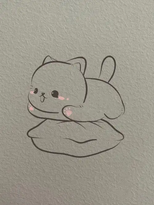 简笔画  #画画的日常   #q版  #简笔画教程  #小猫咪  #卡通头像