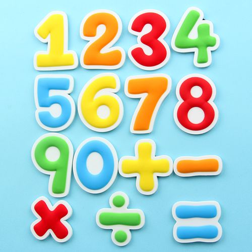 儿童早教可爱数字符号创意磁贴 软胶冰箱贴磁扣 早教磁贴黑板贴