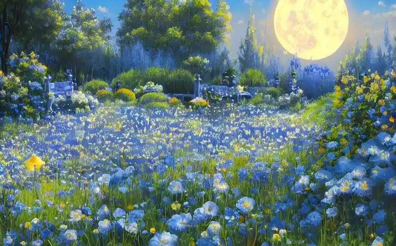 4k高清壁纸蓝色玫瑰花园