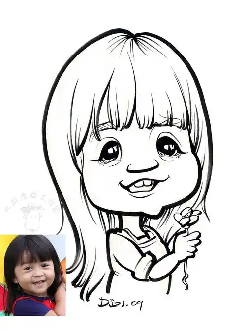 2015年大叔漫画工作室,以肖像漫画似颜绘为主题,开办成人培训课堂