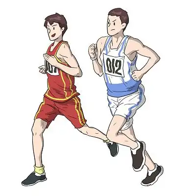 奔跑全运会十四运第十四届全国运动会东京奥运会运动手绘卡通运动季