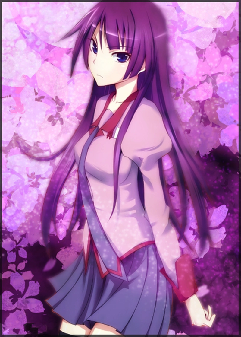 来自20位动漫当中的女孩,她们都拥有俘获人心的"紫色头发"