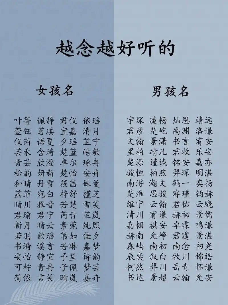 越念越好听的名字.给孩子起名改名名字大全推荐#宝宝起名 #起 - 抖音