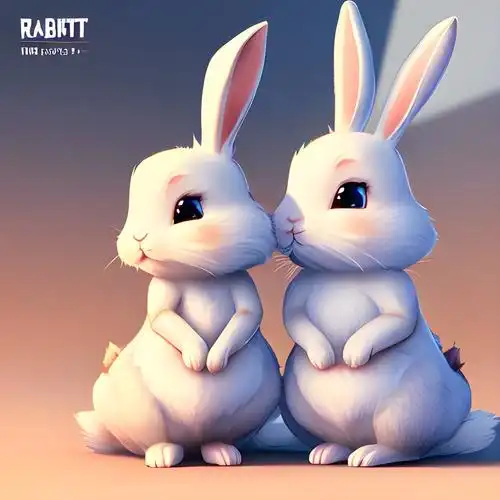 可爱兔子的图片卡通头像