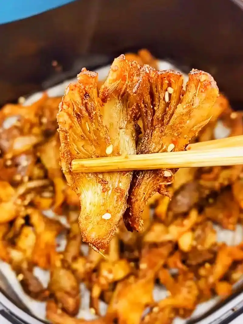 空气炸锅 烤蘑菇 真的是简单又好吃97 按照图示步骤,就是 - 抖音