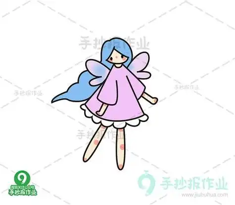 卡通人物小仙女简笔画 简笔画图片大全-蒲城教育文学网