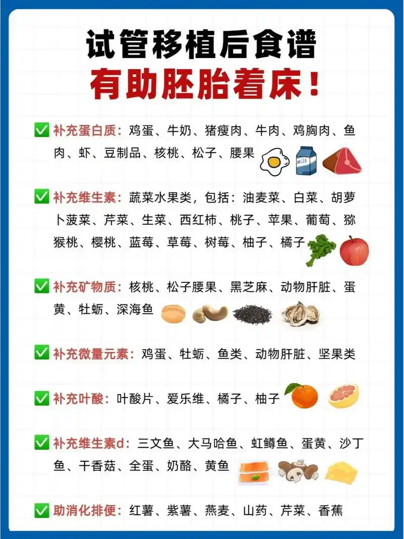 提高着床率93试管移植后应该这样吃99 试管移植后