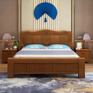 高档实木高箱床图片