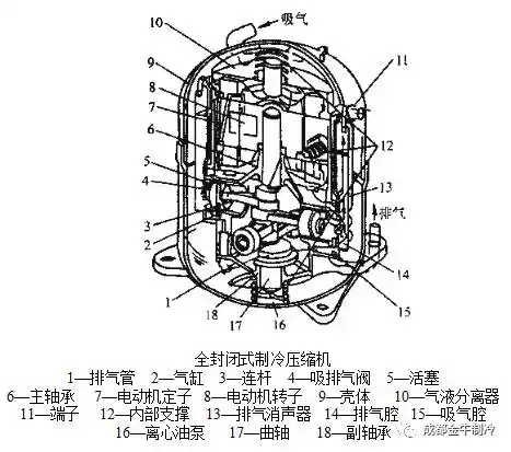 详细介绍制冷系统压缩机