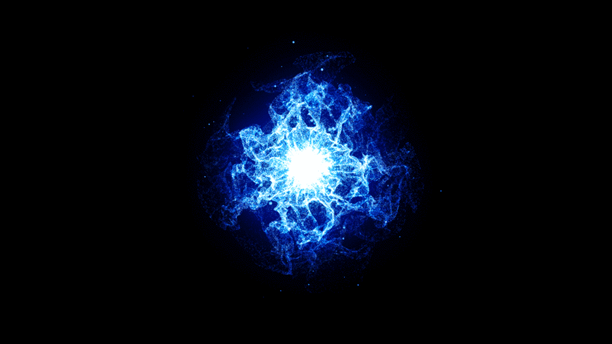 教ui系列教程 – 蓝色炫光动效