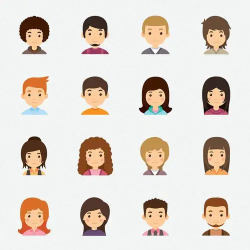 人物头像ui设计素材psd源文件