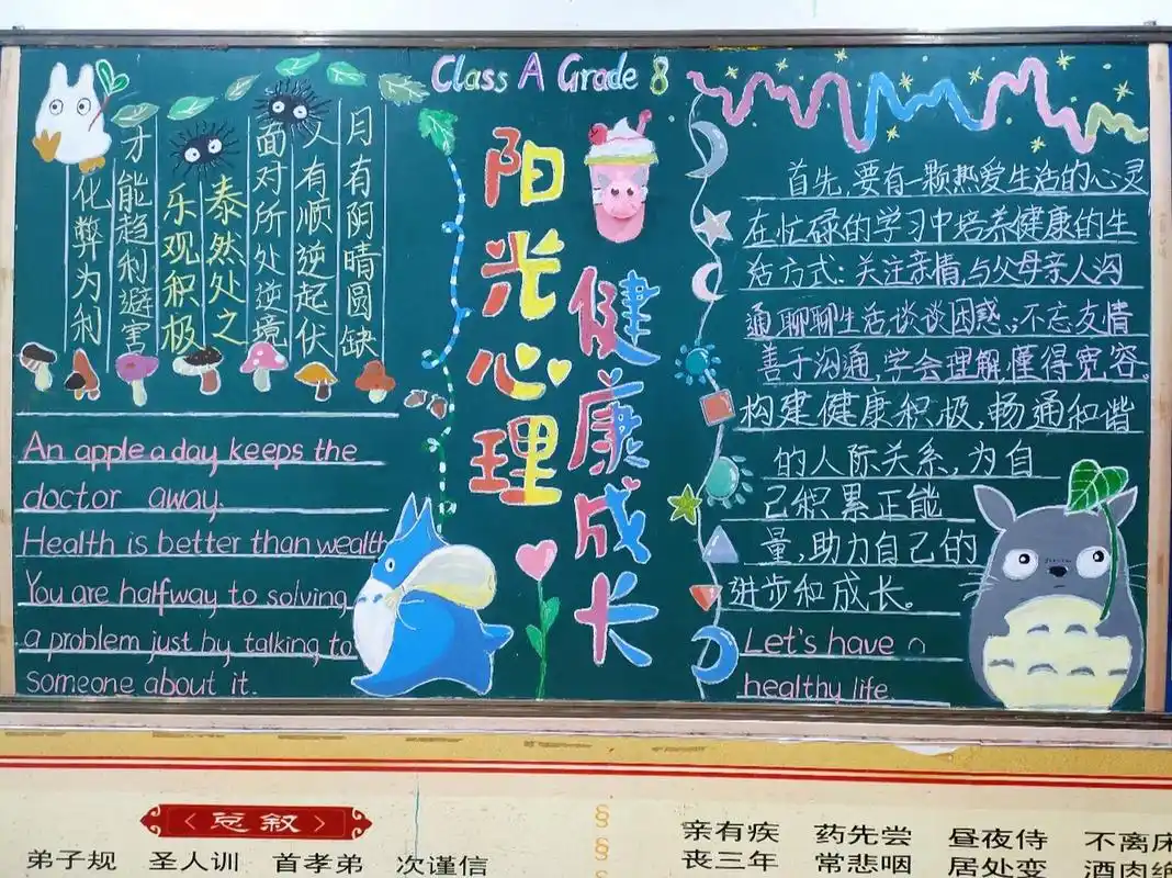 阳光心理【黑板报】 是totoro