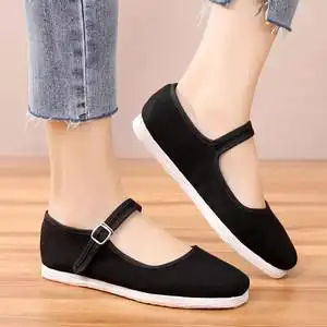 休闲复古鞋女老北京布鞋图片