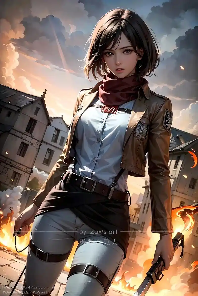 三笠「进击的巨人」 "什么都不能舍弃 - 抖音