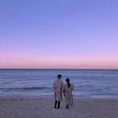 风景情侣头像一左一右,精美头像-可爱美图