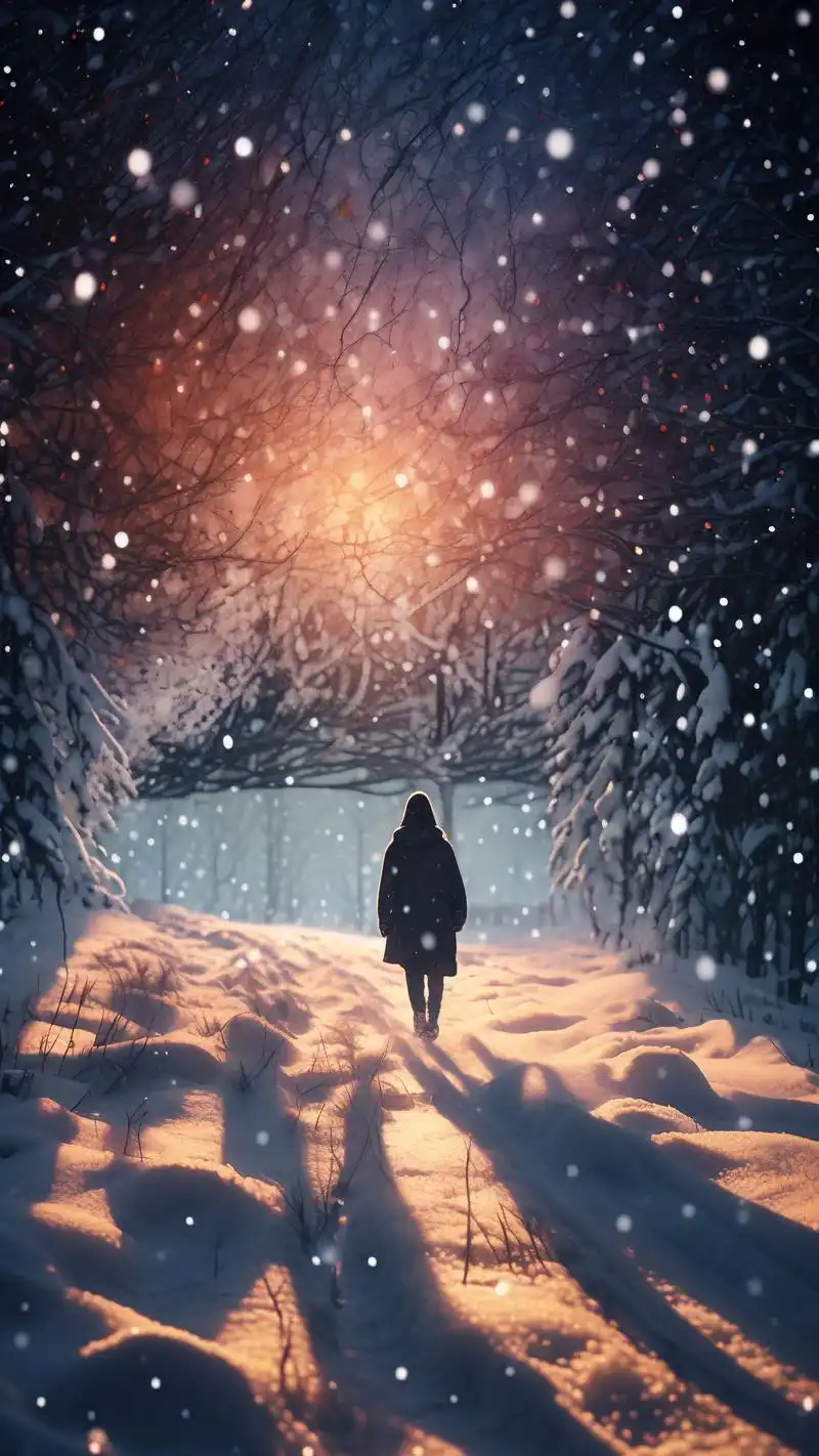 伤感雪花壁纸,氛围感拉满9815