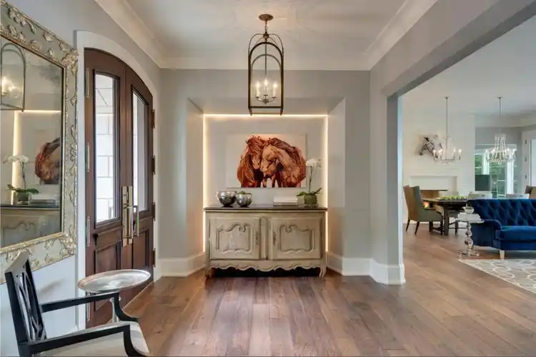 别墅进门玄关设计图片(进门玄关风水)