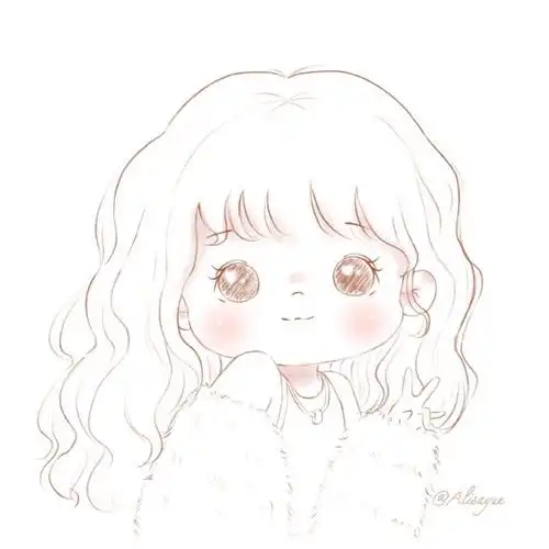 挑战q版头像线稿9100