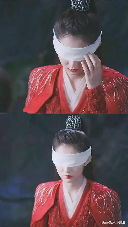 古装纱布蒙眼的女子,杨幂唯美,刘晓庆前卫,孟子义最特别!