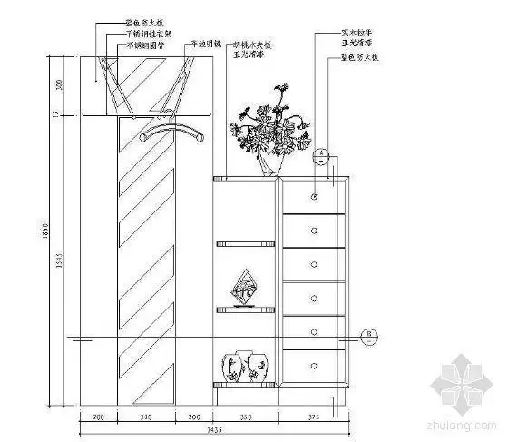 分享玄关立面资料下载