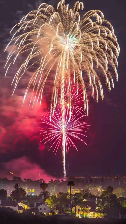 今年的春节烟花,真是璀璨