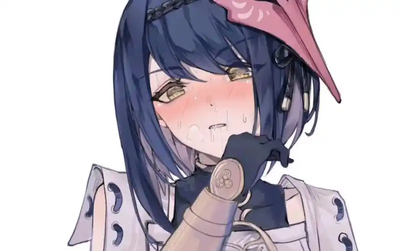 原神九条裟罗享受的翻白眼流口水吐舌头图片 九条裟罗脸红享受害羞