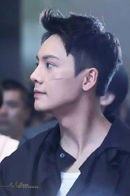 陈伟霆光影侧脸