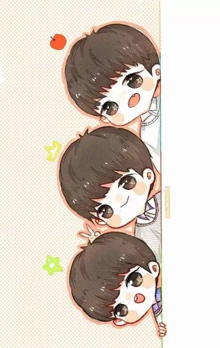 tfboys#手机壁纸动漫q版