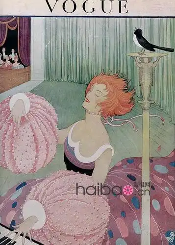 早期英国版《vogue》杂志手绘插画欣赏 2 (图)