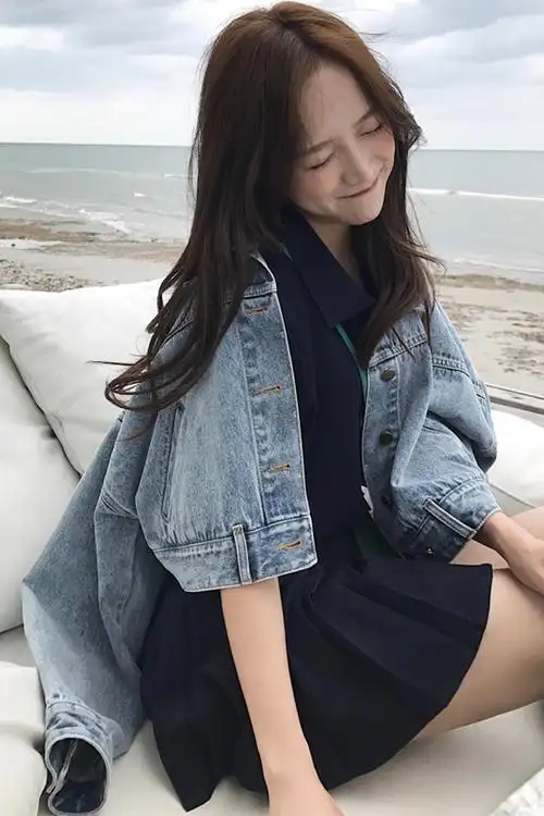2020春季新款新韩版短款牛仔衣女学生宽松显瘦百搭牛仔外套