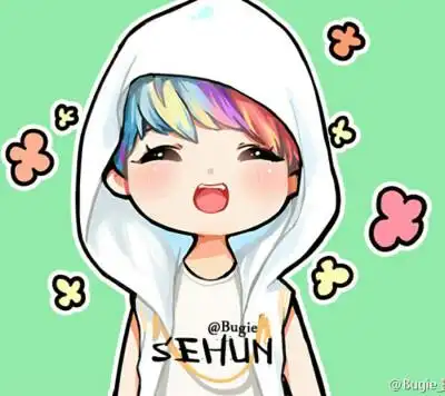 吴世勋 卡通 sehun. exo