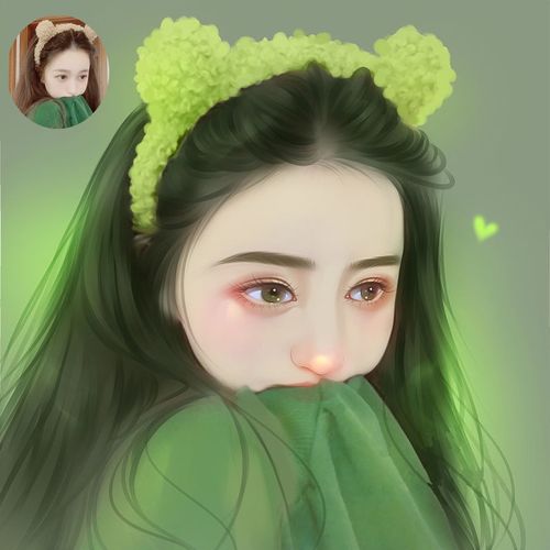 溥畔爱画画的子衿真人照片转手绘 q版卡通绘画素描肖像漫画人物设计定