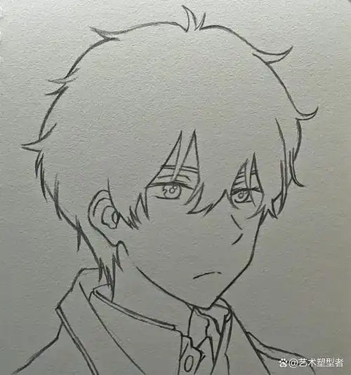 折木奉太郎手绘教程 详细图集过程   #优质短图文计划