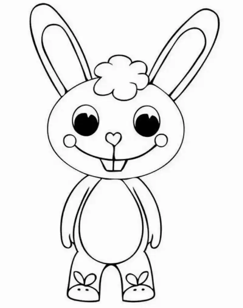 幼儿园小班动物涂色简笔画 动物简笔画