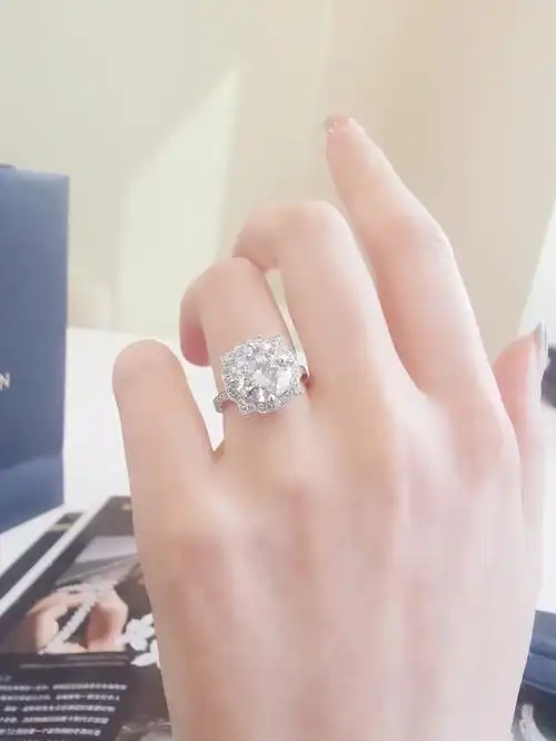 3克拉hwbelle钻戒这也太美了吧7575