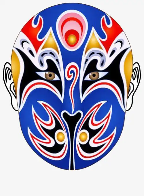 京剧脸谱手绘简图
