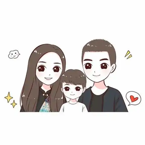 一家三口用哪些头像?用手绘头像,感受不一样的幸福