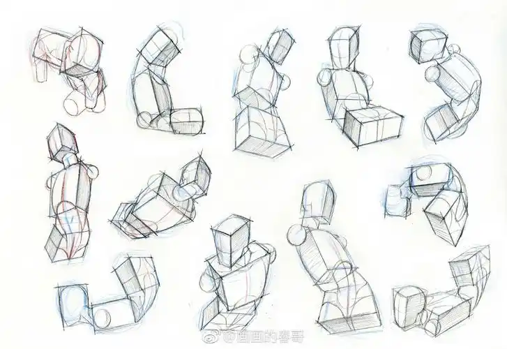 人体结构躯干画法,一步一步击破人体结构把! (作者: 画画的春哥 )