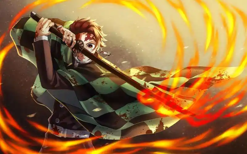 绘画过程炭治郎的火之神神乐